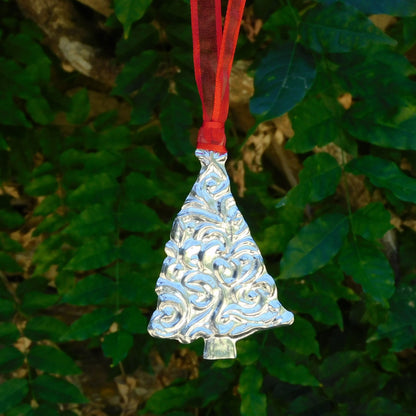 Christmas Tree Decoration, Christmas Tree Ornament, Handmade, in Finest Pewter, by William Sturt