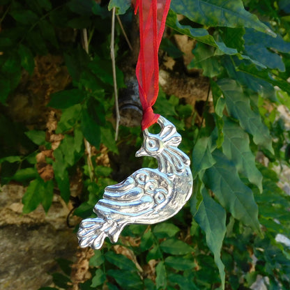 Dove Christmas Decoration, Dove Decoration, Handmade, in Finest Pewter, by William Sturt