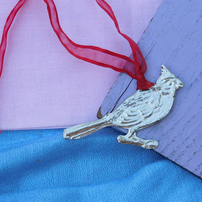 Jay Christmas Decoration, Jay Decoration, Handmade, in Finest Pewter, by William Sturt