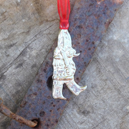 Toy Soldier Christmas Decoration, Drummer Boy Decoration, Handmade, in Finest Pewter, by William Sturt