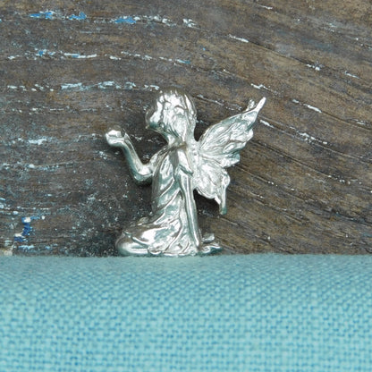 Tiny Fairy Figurine, Fairy Gift, Handmade, In Fine Pewter, by William Sturt