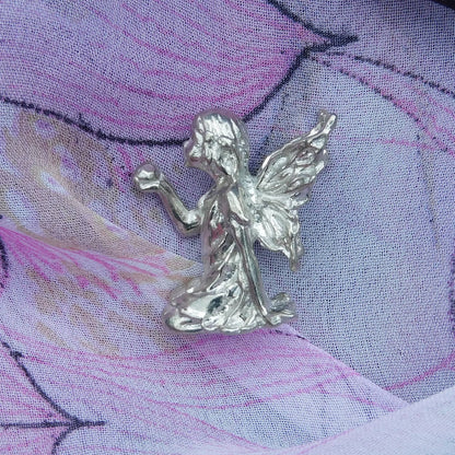 Tiny Fairy Figurine, Fairy Gift, Handmade, In Fine Pewter, by William Sturt