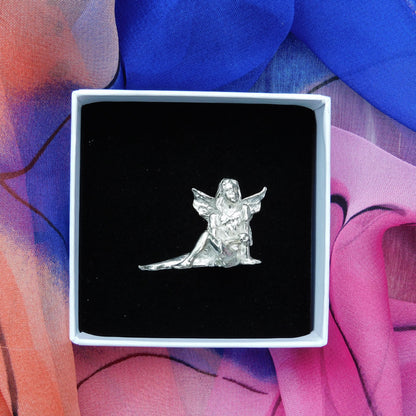 Tiny Flower Fairy Figurine, Fairy Gift, Tilly Fairy, Handmade, In Fine Pewter, by William Sturt