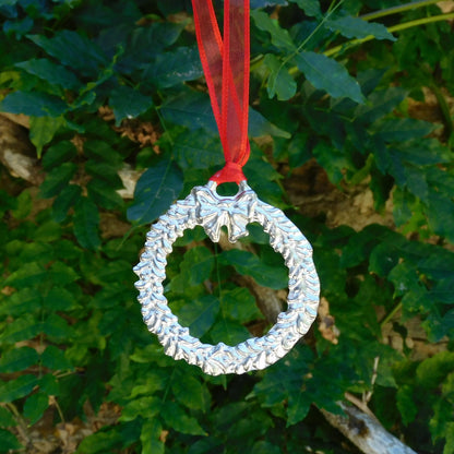 Garland Christmas Decoration, Garland Decoration, Handmade, in Finest Pewter, by William Sturt