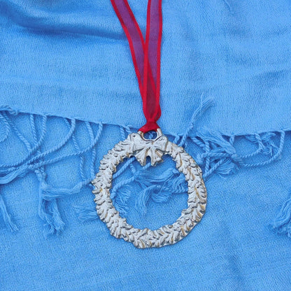 Garland Christmas Decoration, Garland Decoration, Handmade, in Finest Pewter, by William Sturt