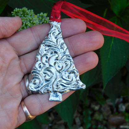 Christmas Tree Decoration, Christmas Tree Ornament, Handmade, in Finest Pewter, by William Sturt
