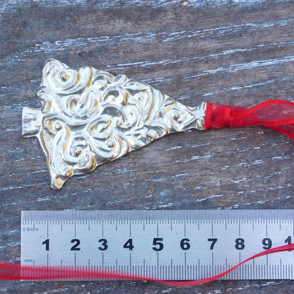 Christmas Tree Decoration, Christmas Tree Ornament, Handmade, in Finest Pewter, by William Sturt