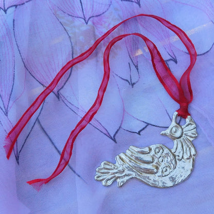 Dove Christmas Decoration, Dove Decoration, Handmade, in Finest Pewter, by William Sturt