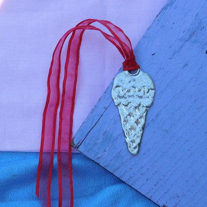 Ice Cream Christmas Decoration, Icecream Decoration, Handmade, in Finest Pewter, by William Sturt