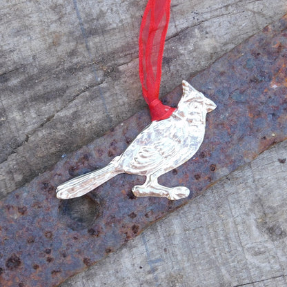Jay Christmas Decoration, Jay Decoration, Handmade, in Finest Pewter, by William Sturt