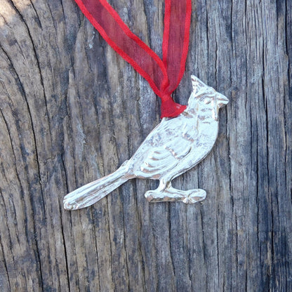 Jay Christmas Decoration, Jay Decoration, Handmade, in Finest Pewter, by William Sturt