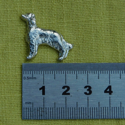 Setter Dog Cufflinks, Handcast Pewter Cufflinks, Polished Finish