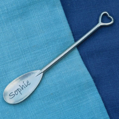 Personnalised Spoon, Birthday Jam Spoon, Love Spoon, Handmade, in Finest Pewter, by William Sturt
