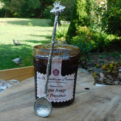 Long Handled Pewter Jam Spoon with Honey Bee Handle, Pewter Condiment Spoon, Handmade, in Finest Pewter, by William Sturt