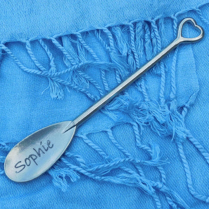 Personnalised Spoon, Birthday Jam Spoon, Love Spoon, Handmade, in Finest Pewter, by William Sturt