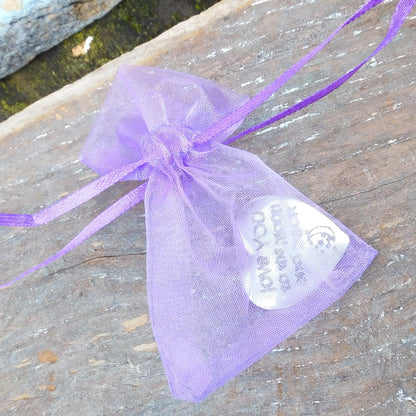 I Thank My Lucky Stars For You, love you gift Pocket Token, Pocket Heart, Handmade, in Finest Pewter, by William Sturt