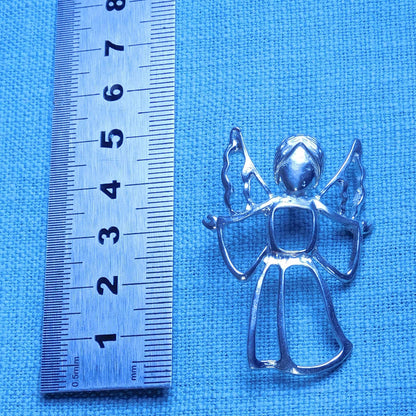 Set of Angel Candle Pins, Three Candle Pins, Angel Candle Decorations, Handmade, in Finest Pewter, by William Sturt