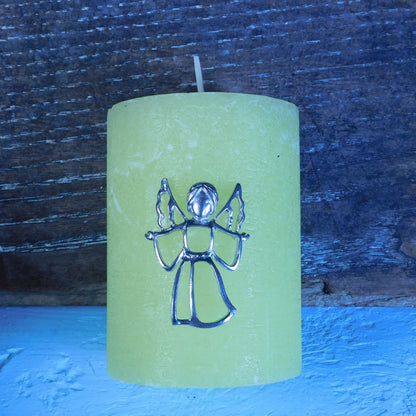 Set of Angel Candle Pins, Three Candle Pins, Angel Candle Decorations, Handmade, in Finest Pewter, by William Sturt