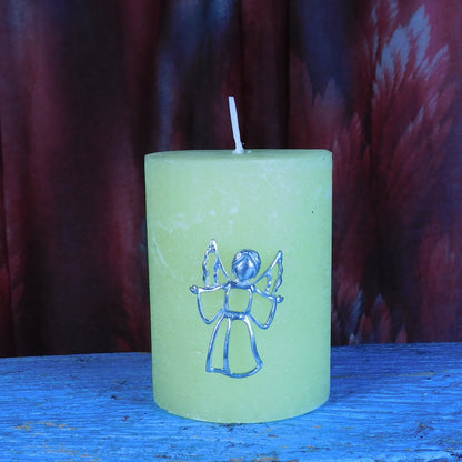 Set of Angel Candle Pins, Three Candle Pins, Angel Candle Decorations, Handmade, in Finest Pewter, by William Sturt