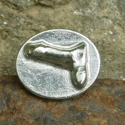 Penis Pocket Token, Erotic Pocket Token, Erotic Gifts, Handmade, in Fine Pewter, by William Sturt