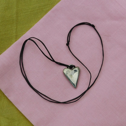 Evil, BDSM Pendant, Knotted Cord, BDSM Accessories, Sub Pendant, Sub Anklet, Sub Bracelet, Handmade, in Fine Pewter, by William Sturt