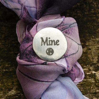 Mine Token, BDSM Pocket Token, BDSM Accessories, Sub Aftercare Token, Aftercare Submissive, Handmade, in Fine Pewter, by William Sturt