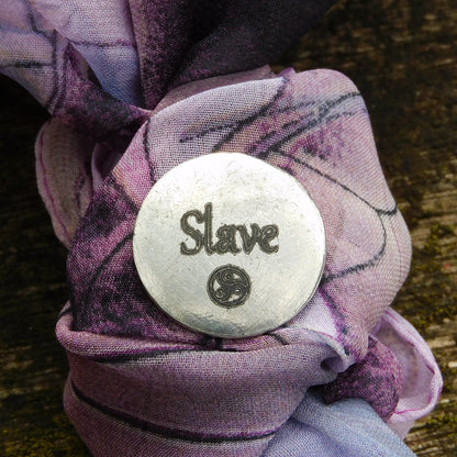 Slave Token, BDSM Pocket Token, BDSM Accessories, Sub Aftercare Token, Aftercare Submissive, Handmade, in Fine Pewter, by William Sturt