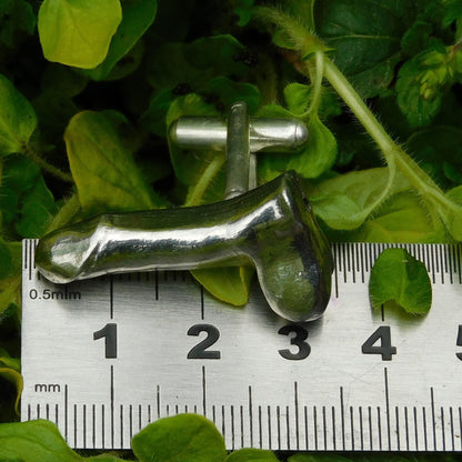 Adult Novelty Cufflinks, Handcast Pewter Cufflinks, Polished Finish