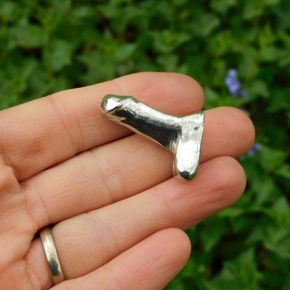 Penis Pocket Token, Erotic Pocket Token, Erotic Gifts, Handmade, in Fine Pewter, by William Sturt