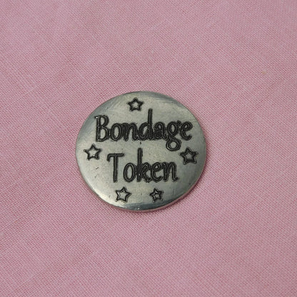 Bondage Token, BDSM Pocket Token, BDSM Accessories, Sub Aftercare Token, Aftercare Submissive, Handmade, in Fine Pewter, by William Sturt