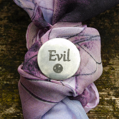 Evil Token, BDSM Pocket Token, BDSM Accessories, Sub Aftercare Token, Aftercare Submissive, Handmade, in Fine Pewter, by William Sturt