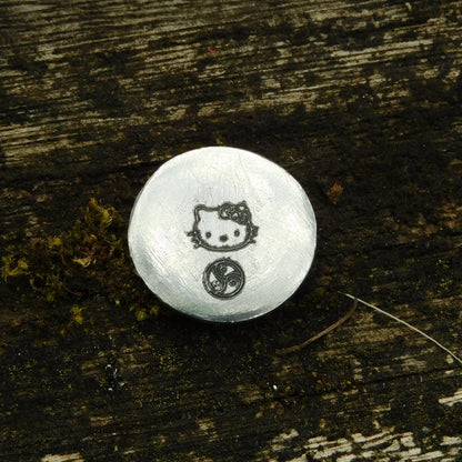 Kitty Token, BDSM Pocket Token, BDSM Accessories, Sub Aftercare Token, Aftercare Submissive, Handmade, in Fine Pewter, by William Sturt