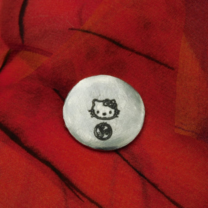 Kitty Token, BDSM Pocket Token, BDSM Accessories, Sub Aftercare Token, Aftercare Submissive, Handmade, in Fine Pewter, by William Sturt