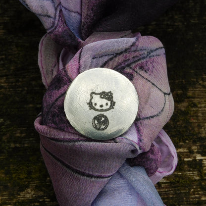 Kitty Token, BDSM Pocket Token, BDSM Accessories, Sub Aftercare Token, Aftercare Submissive, Handmade, in Fine Pewter, by William Sturt