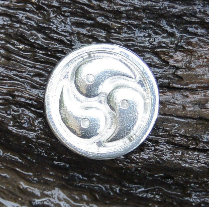BDSM Lapel Pin, Bdsm Accessories, Bdsm Gifts, Handmade, in Fine Pewter, by William Sturt
