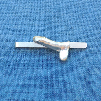 X-Rated Tie Clip, Penis Tie Clip, Stag Night Gift, Handcast in Fine Pewter, by William Sturt