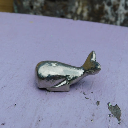 Whale Figurine, Handmade, in Fine Pewter, by William Sturt