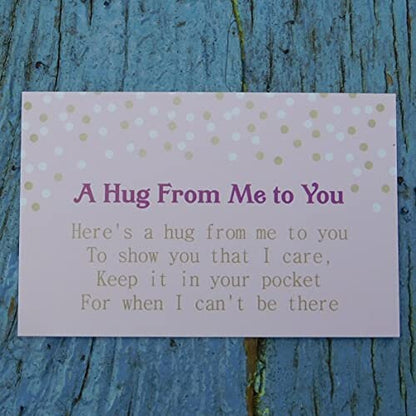 Pocket Hug, Heart Pocket Token, Handmade in Fine Pewter by William Sturt, Sent In Pretty Organza Bag