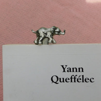 Elephant Book Mark, Elephant Gifts, Handcast in Fine Pewter by William Sturt