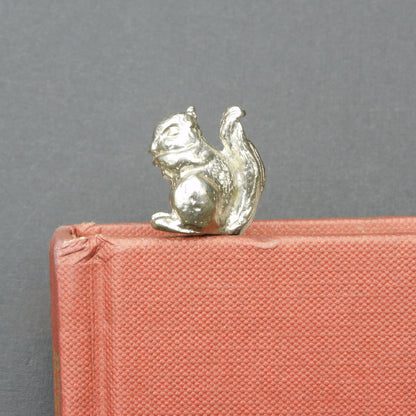 Squirrel Book Mark, Squirrel  Gifts, Handcast in Fine Pewter by William Sturt