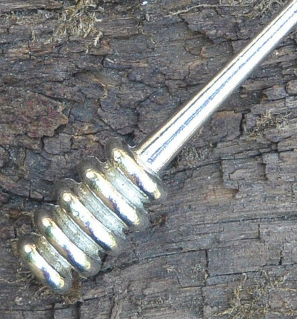 Honey Dipper, Handcast, In Fine Pewter, By William Sturt