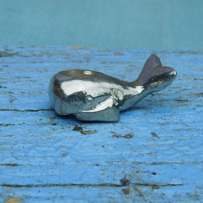 Whale Figurine, Handmade, in Fine Pewter, by William Sturt