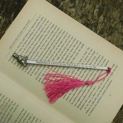Hare Book Mark, Hare Gifts, Handcast in Fine Pewter by William Sturt
