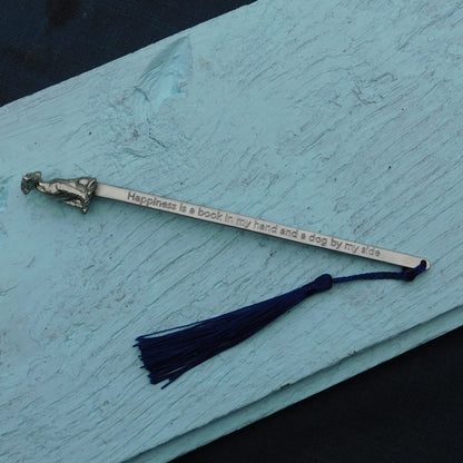 Dog Book Mark, Dog Gifts, Handcast in Fine Pewter by William Sturt