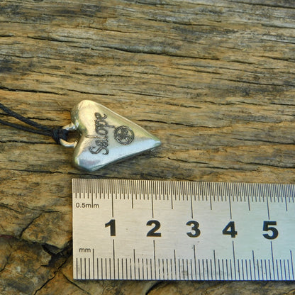 Salope, BDSM Pendant, Knotted Cord, BDSM Accessories, Sub Pendant, Sub Anklet, Sub Bracelet, Handmade, in Fine Pewter, by William Sturt