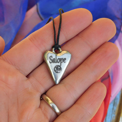 Salope, BDSM Pendant, Knotted Cord, BDSM Accessories, Sub Pendant, Sub Anklet, Sub Bracelet, Handmade, in Fine Pewter, by William Sturt