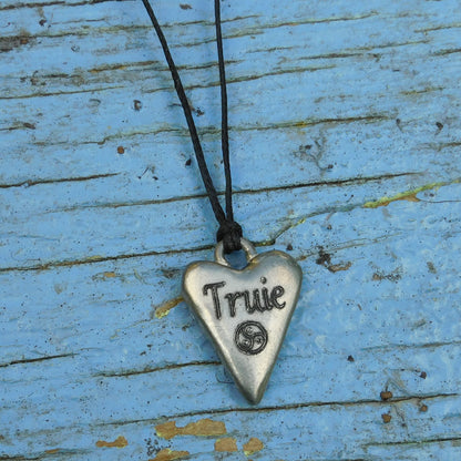 Truie, BDSM Pendant, Knotted Cord, BDSM Accessories, Sub Pendant, Sub Anklet, Sub Bracelet, Handmade, in Fine Pewter, by William Sturt