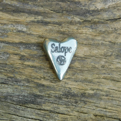 Salope (Slut) BDSM Pocket Token, BDSM Accessories, Sub Aftercare Token, Aftercare Submissive, Handmade, in Fine Pewter, by William Sturt