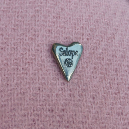 Salope (Slut) BDSM Pocket Token, BDSM Accessories, Sub Aftercare Token, Aftercare Submissive, Handmade, in Fine Pewter, by William Sturt