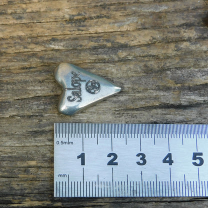 Salope (Slut) BDSM Pocket Token, BDSM Accessories, Sub Aftercare Token, Aftercare Submissive, Handmade, in Fine Pewter, by William Sturt